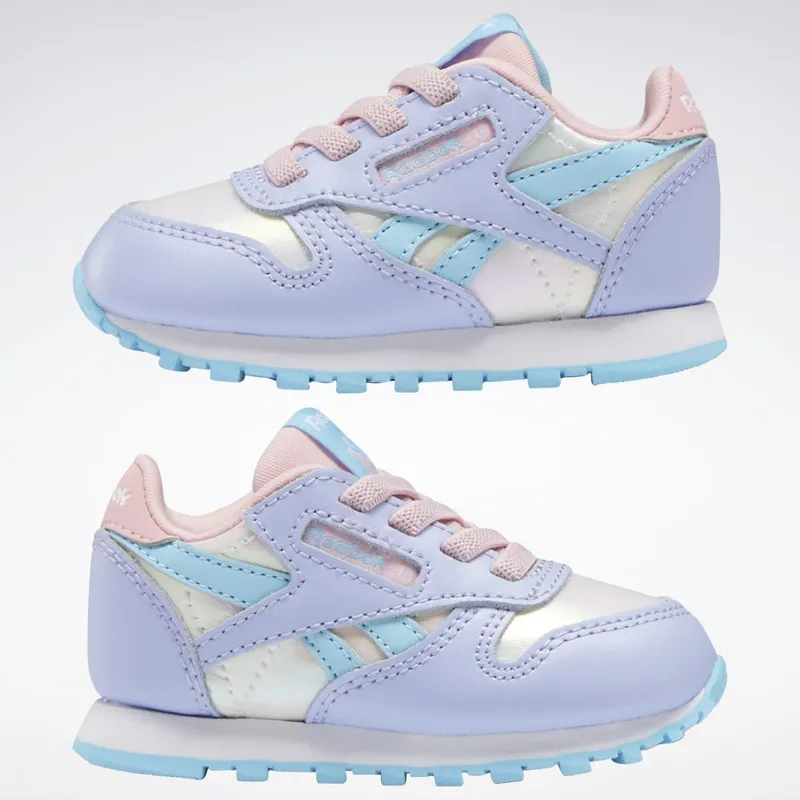 Reebok Classic Leather Schoenen Lilac Glow / Digital Blue / Pink Glow