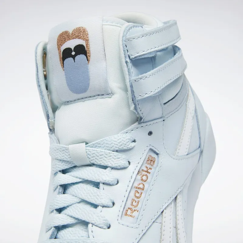 Reebok Cardi B Freestyle Hi Schoenen Glass Blue / Glass Blue / Glass Blue