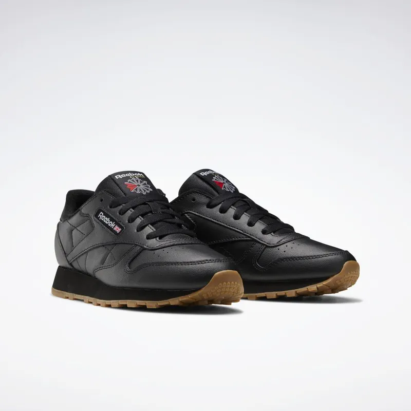 Reebok Classic Leather Schoenen Core Black / Core Black / Reebok Rubber Gum-02