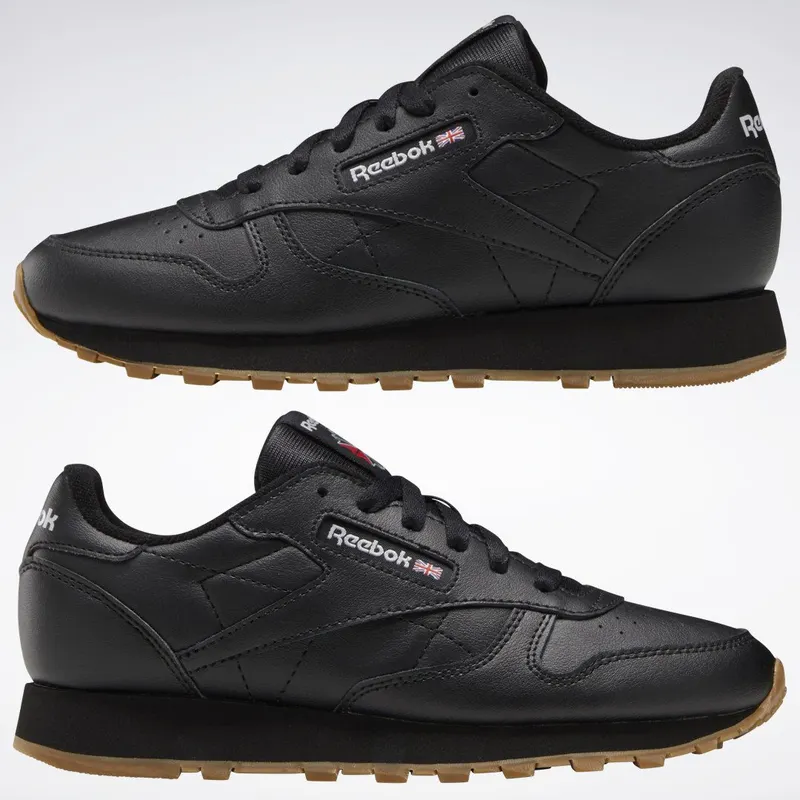 Reebok Classic Leather Schoenen Core Black / Core Black / Reebok Rubber Gum-02