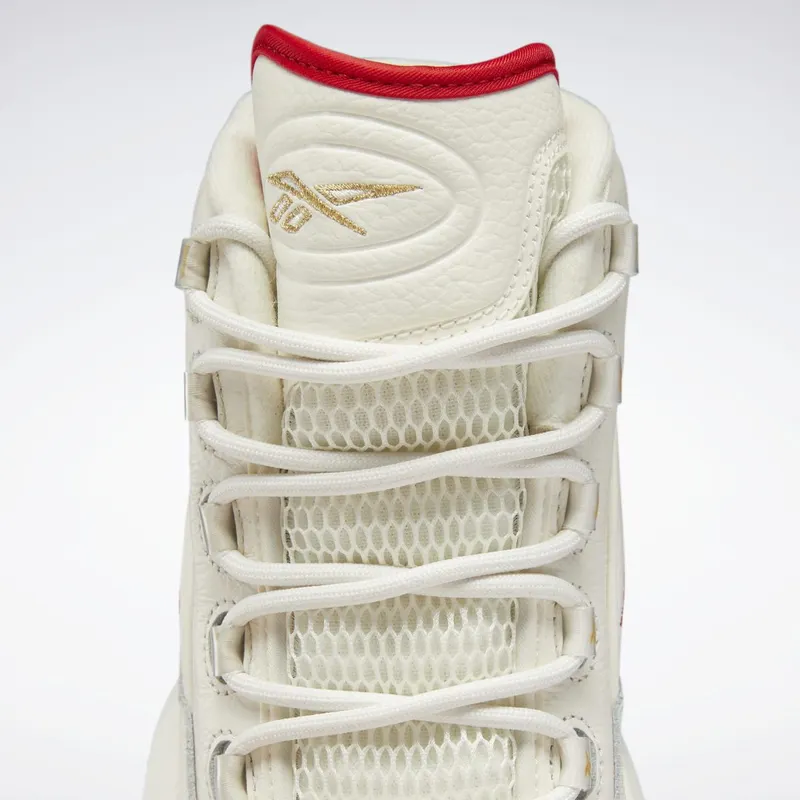 Reebok Question Mid Schoenen Chalk / Vector Red / Vector Blue
