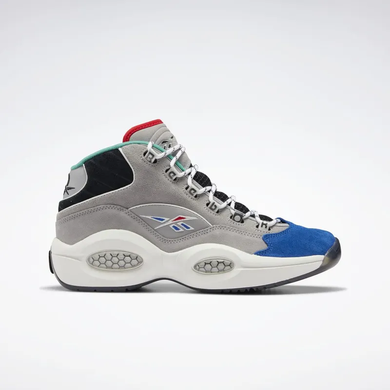 Reebok Question Mid Schoenen Mgh Solid Grey / Vector Blue / Black