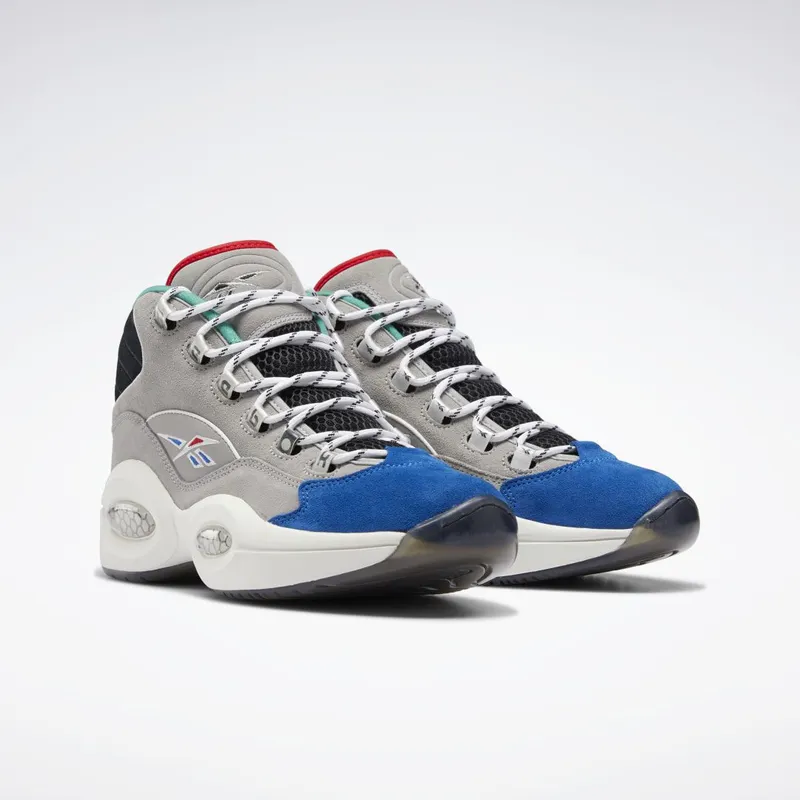 Reebok Question Mid Schoenen Mgh Solid Grey / Vector Blue / Black