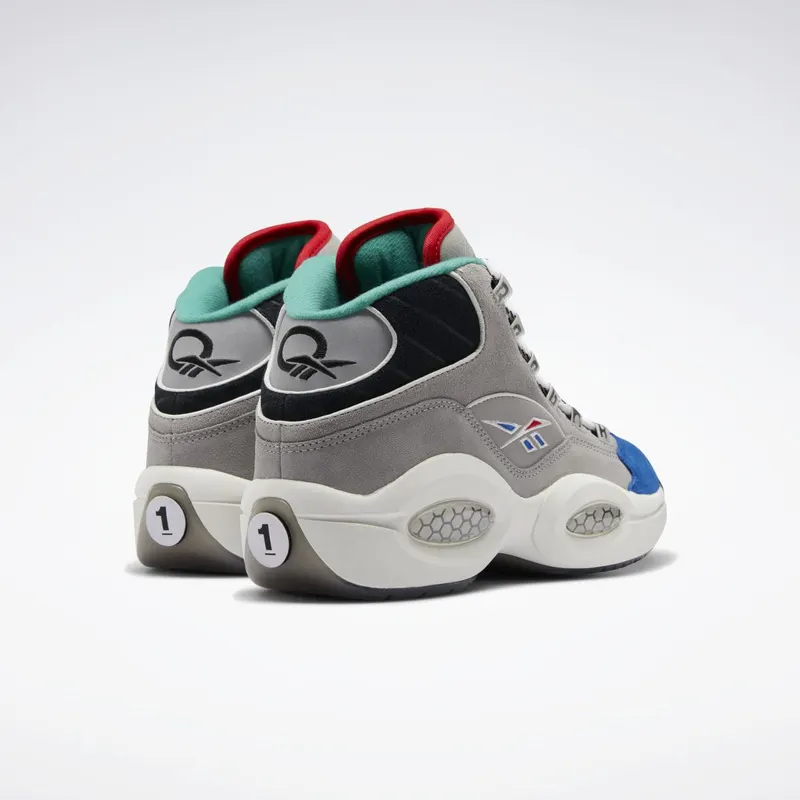 Reebok Question Mid Schoenen Mgh Solid Grey / Vector Blue / Black
