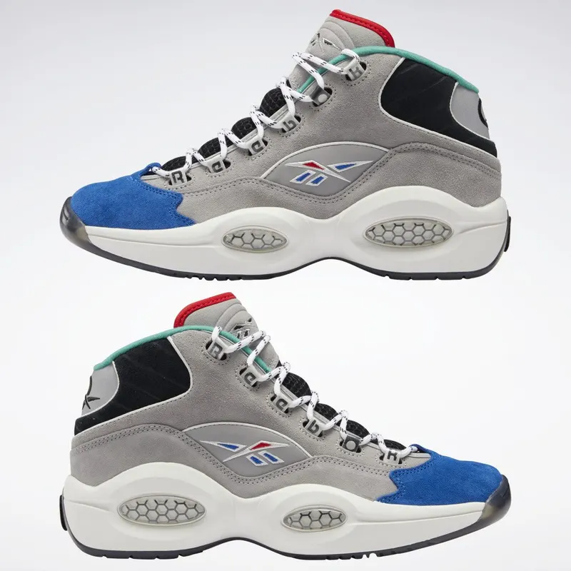 Reebok Question Mid Schoenen Mgh Solid Grey / Vector Blue / Black