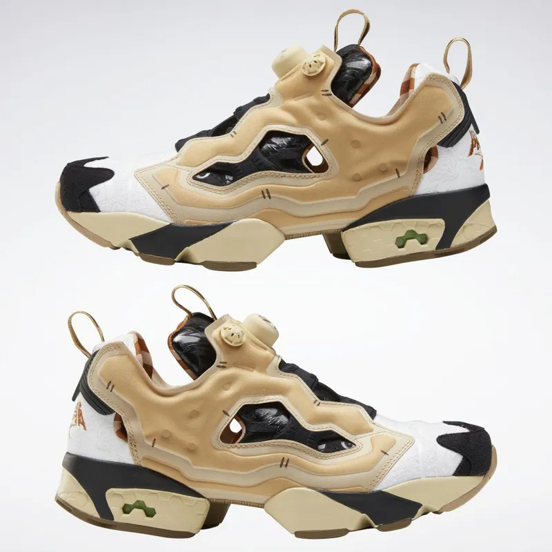 Reebok Kung Fu Panda Instapump Fury OG Schoenen Black / White / Beige
