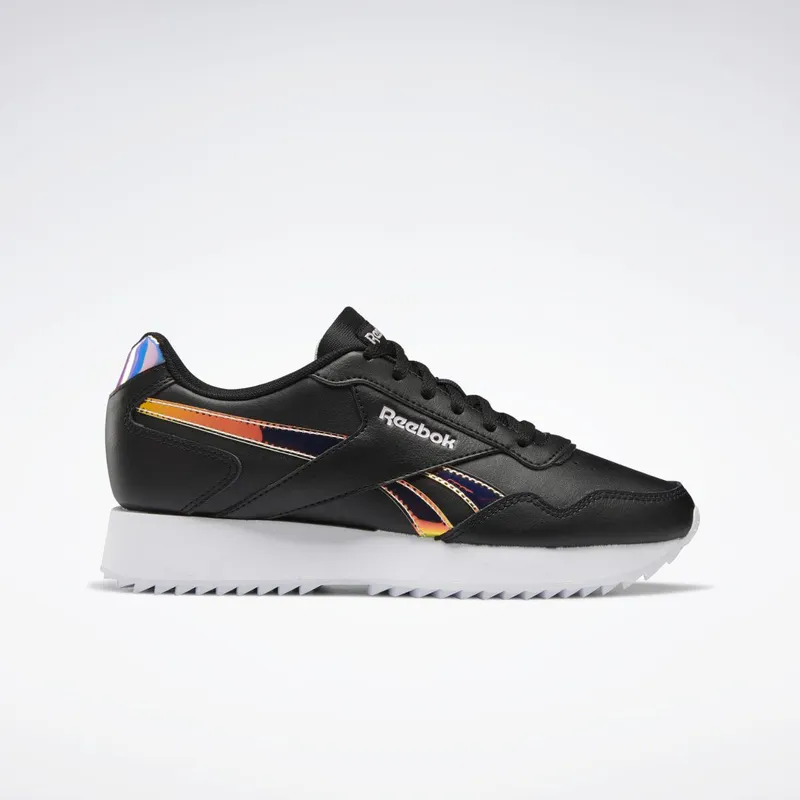 Reebok Royal Glide Ripple Double Schoenen Black / Cloud White / Frost Berry