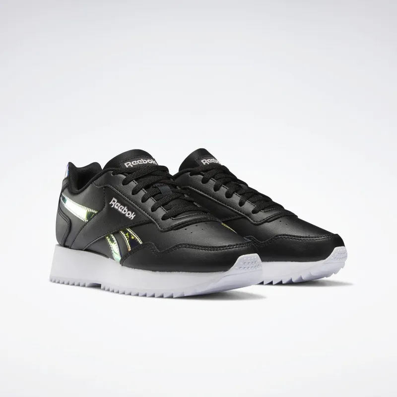 Reebok Royal Glide Ripple Double Schoenen Black / Cloud White / Frost Berry