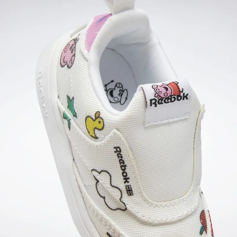 Reebok Peppa Pig Club C Slip-On IV Schoenen Cloud White / Core Black / Cloud White