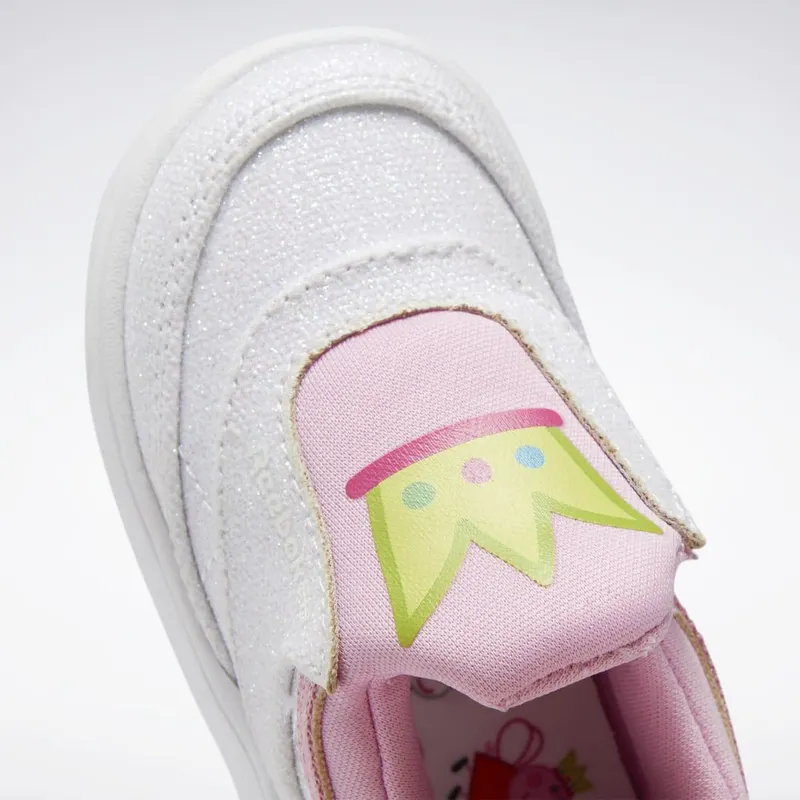 Reebok Peppa Pig Club C Slip-On IV Schoenen Icono Pink / White / Cool Aloe