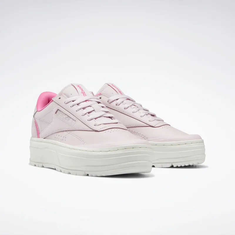 Reebok Club C Double Geo Schoenen Frost Berry / Chalk / Atomic Pink