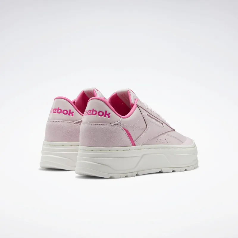 Reebok Club C Double Geo Schoenen Frost Berry / Chalk / Atomic Pink