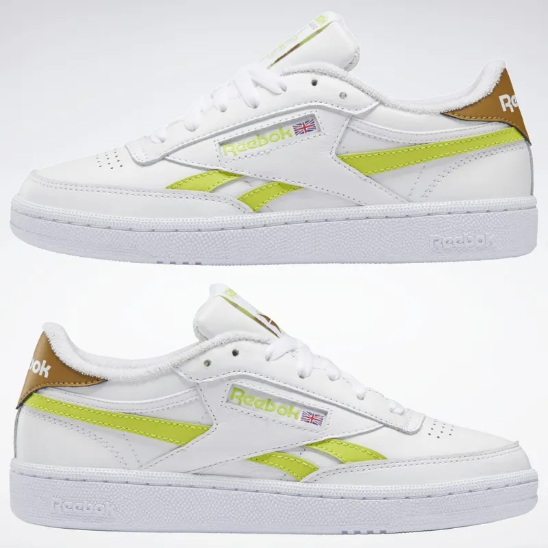 Reebok Club C Revenge Schoenen Cloud White / Acid Yellow / Sepia