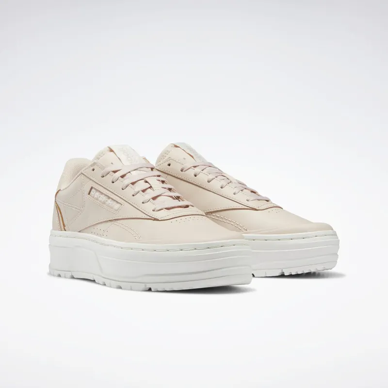 Reebok Club C Double GEO Schoenen Soft Ecru / Soft Ecru / Chalk