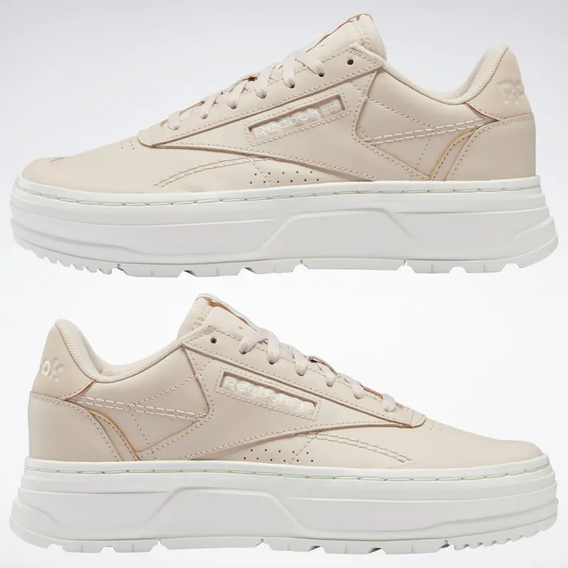 Reebok Club C Double GEO Schoenen Soft Ecru / Soft Ecru / Chalk