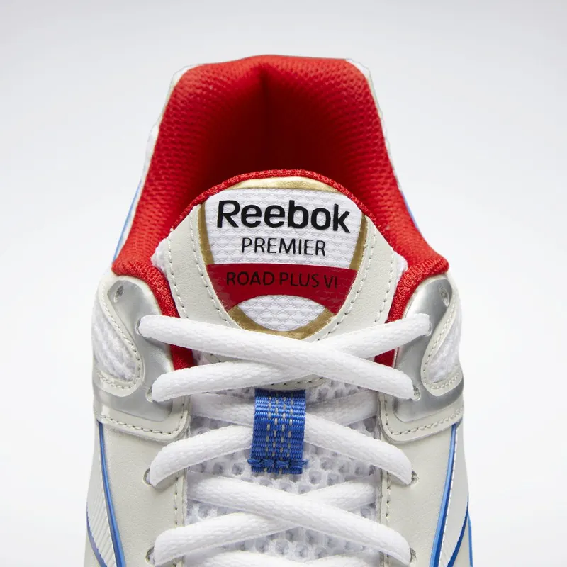 Reebok Premier Road Plus VI Schoenen Cloud White / Pure Grey 1 / Vector Red