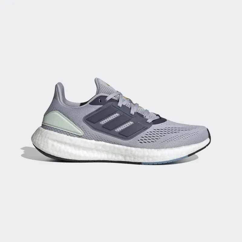 adidas Pureboost 22 Halo Silver / Shadow Navy / Linen Green (HQ1451)