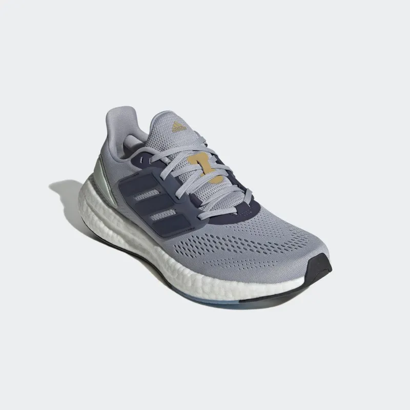 adidas Pureboost 22 Halo Silver / Shadow Navy / Linen Green (HQ1451)