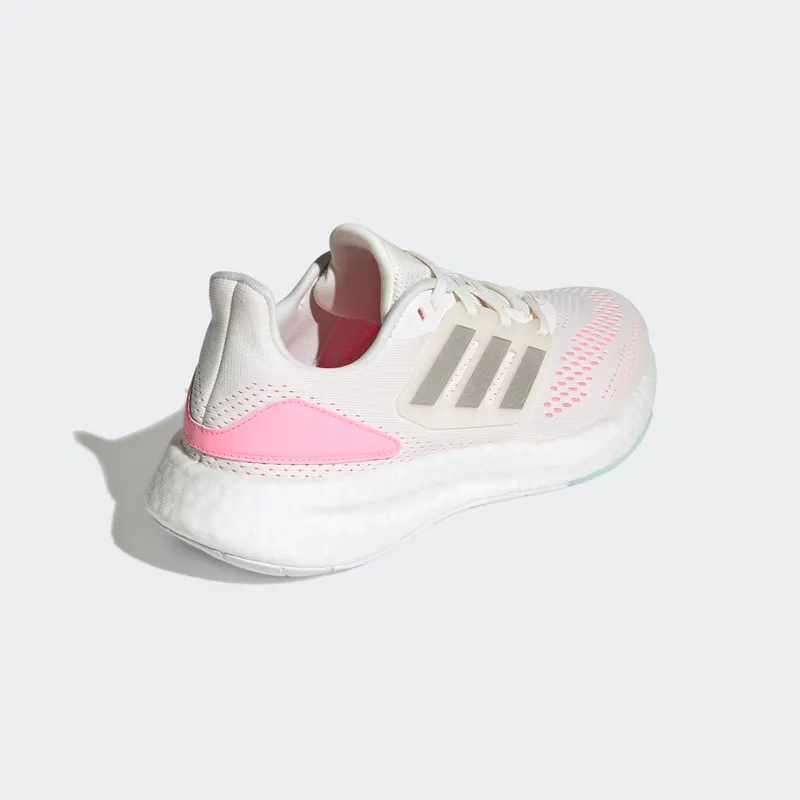 adidas Pureboost 22 Cloud White / Silver Metallic / Beam Pink (HQ1457)