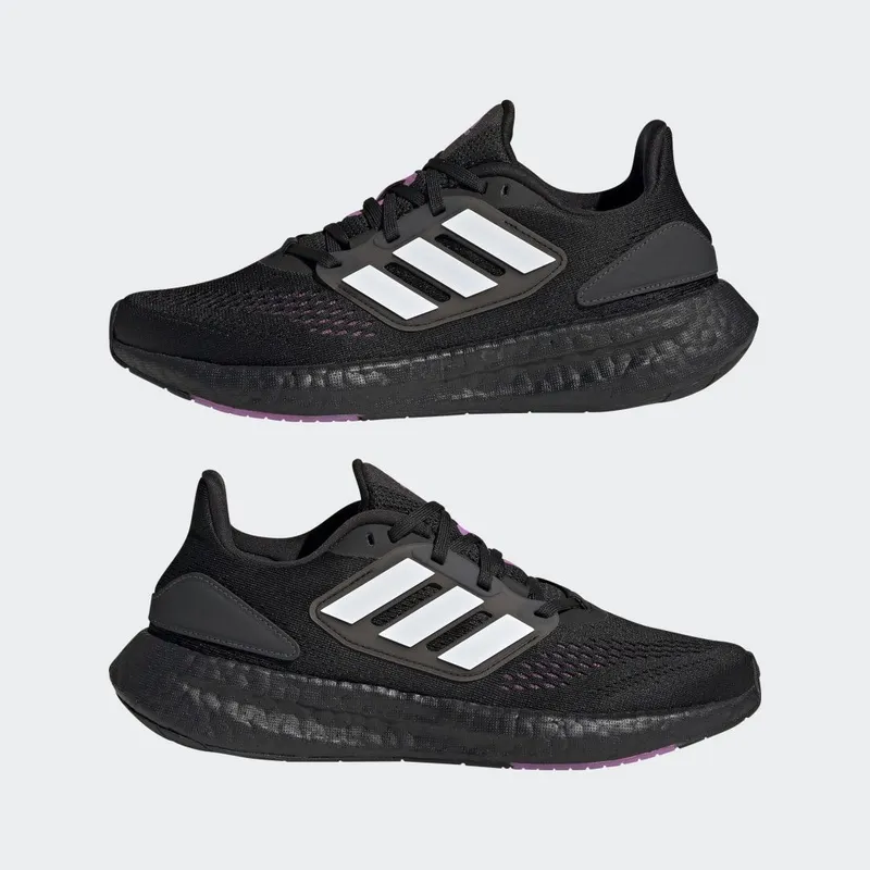 adidas Pureboost 22 Core Black / Cloud White / Semi Pulse Lilac (HQ1462)