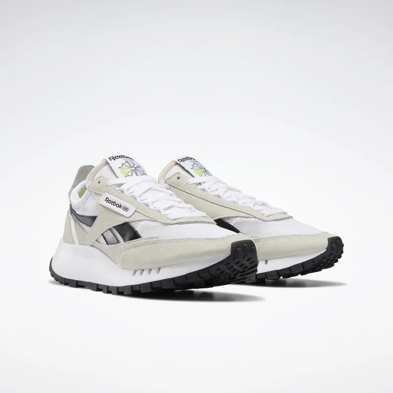 Reebok Classic Leather Legacy Schoenen Cloud White / Core Black / Acid Yellow
