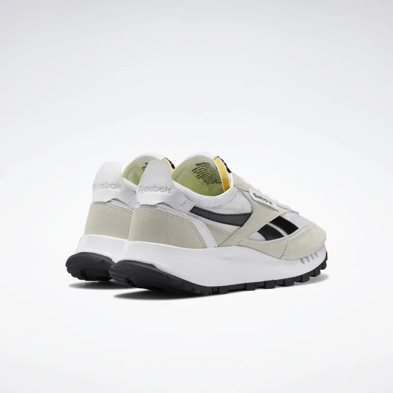 Reebok Classic Leather Legacy Schoenen Cloud White / Core Black / Acid Yellow