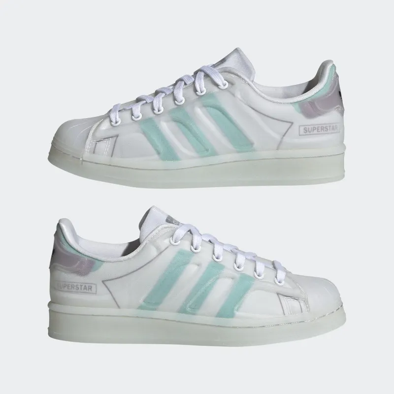 adidas Superstar Futureshell Cloud White / Acid Mint / Rich Mauve (S42623)