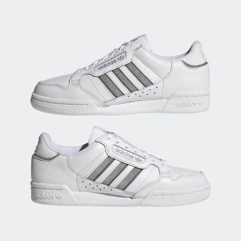 adidas Continental 80 Stripes Cloud White / Silver Metallic / Grey Three (S42626)
