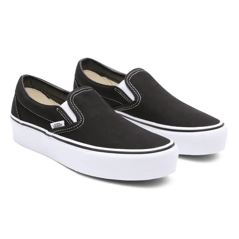 VANS Classic Slip-on Platform Schoenen Zwart (VN00018EBLK)