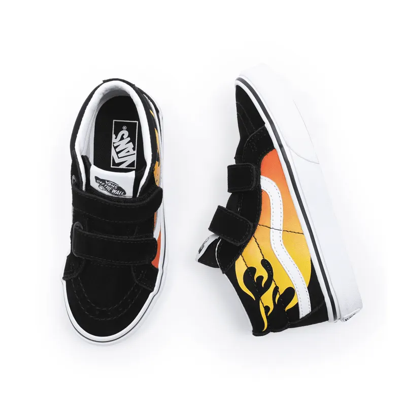 VANS Hot Flame Sk8-mid Reissue V Kinderschoenen Zwart (VN00018T99C)