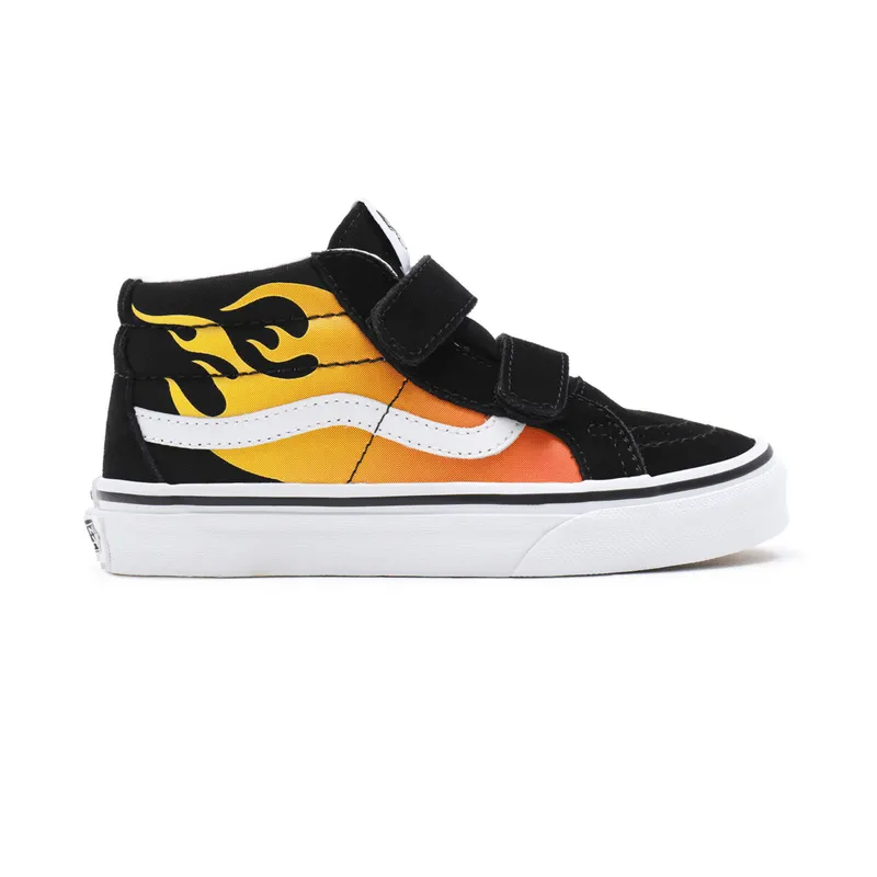 VANS Hot Flame Sk8-mid Reissue V Kinderschoenen Zwart (VN00018T99C)