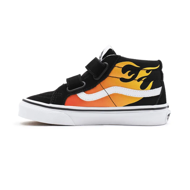VANS Hot Flame Sk8-mid Reissue V Kinderschoenen Zwart (VN00018T99C)