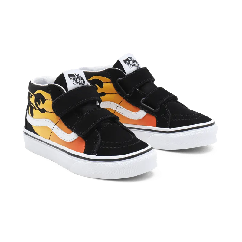 VANS Hot Flame Sk8-mid Reissue V Kinderschoenen Zwart (VN00018T99C)