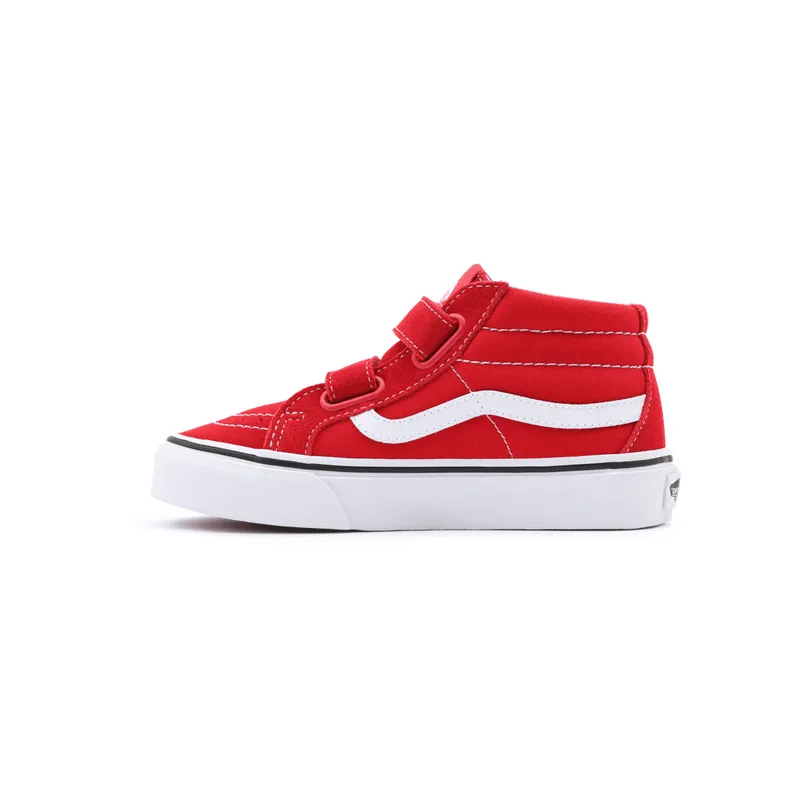 VANS Sk8-mid Reissue Velcro Kinderschoenen Rood (VN00018TH1N)