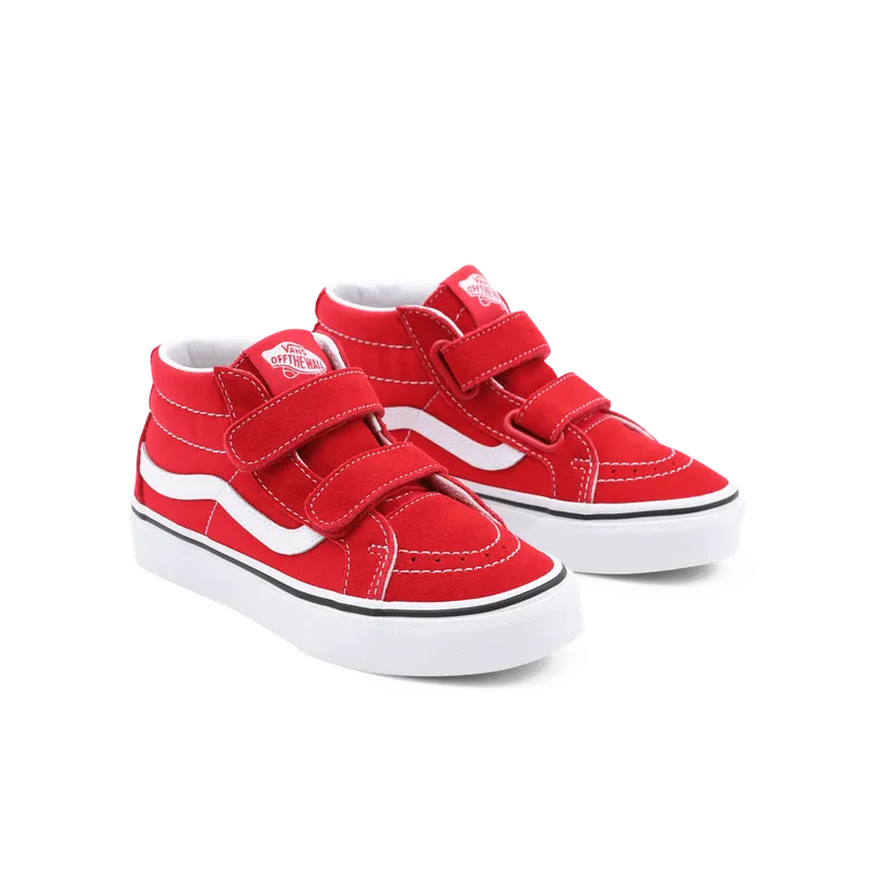VANS Sk8-mid Reissue Velcro Kinderschoenen Rood (VN00018TH1N)