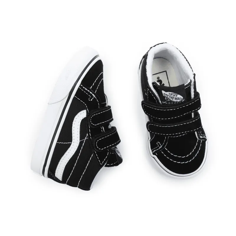 VANS Sk8-mid Reissue Velcro Peuterschoen Zwart (VN00018W6BT)
