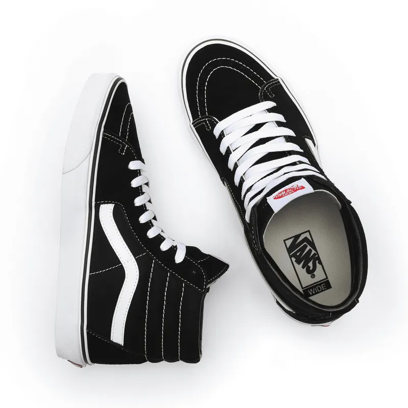 VANS Sk8-hi Schoen Met Brede Pasvorm Zwart (VN0009RDBMX)