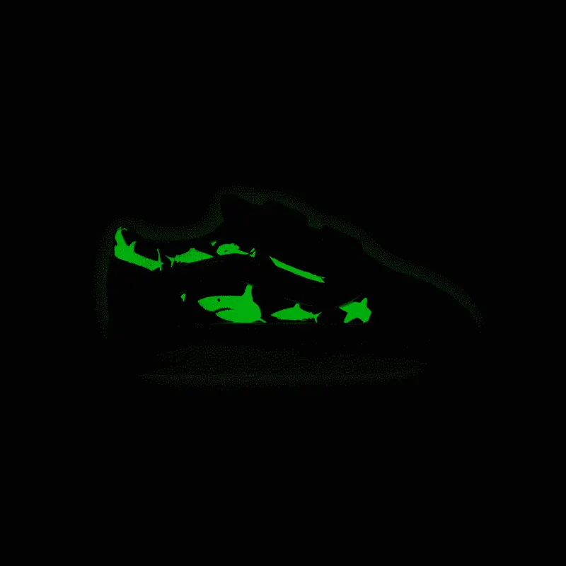 VANS Glow Sharks Old Skool Velcro Zwart (VN000D3Y7T7)