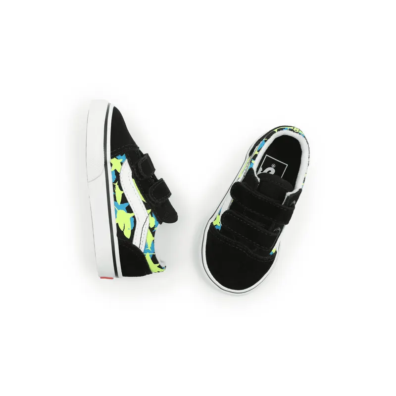 VANS Glow Sharks Old Skool Velcro Zwart (VN000D3Y7T7)