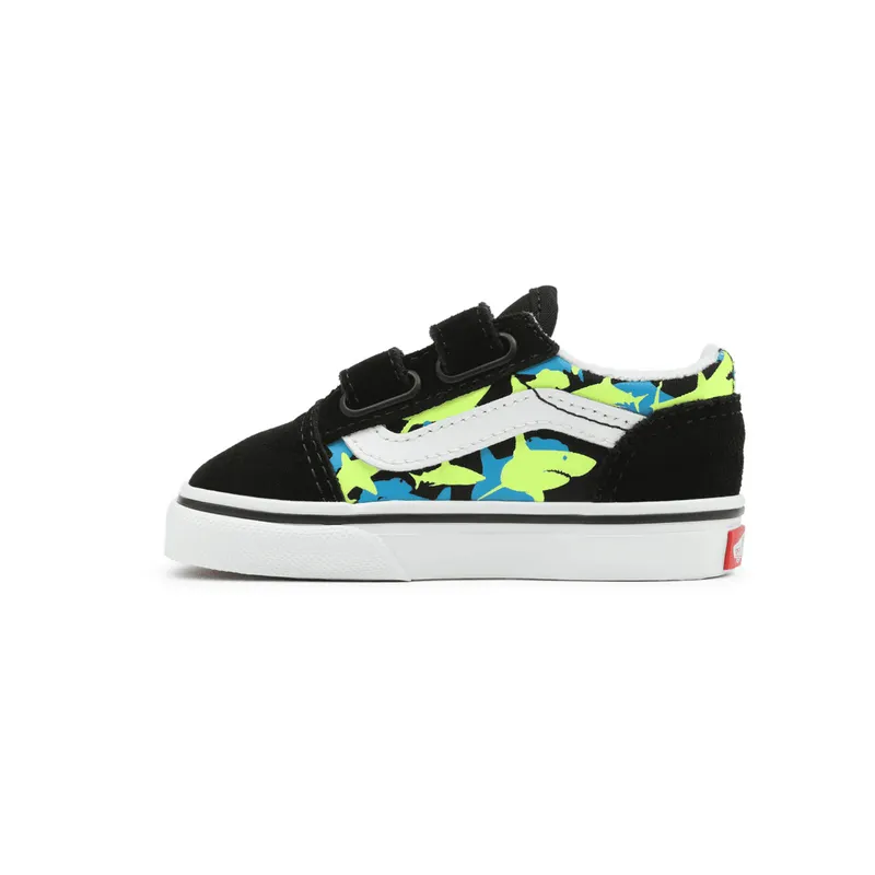 VANS Glow Sharks Old Skool Velcro Zwart (VN000D3Y7T7)