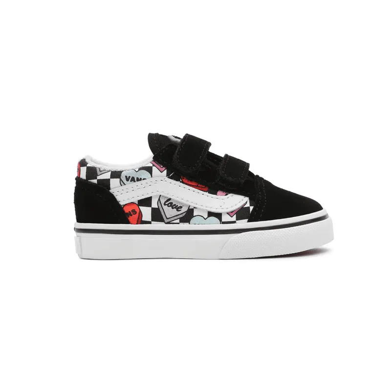 VANS Candy Hearts Old Skool Velcro Zwart (VN000D3YABY)