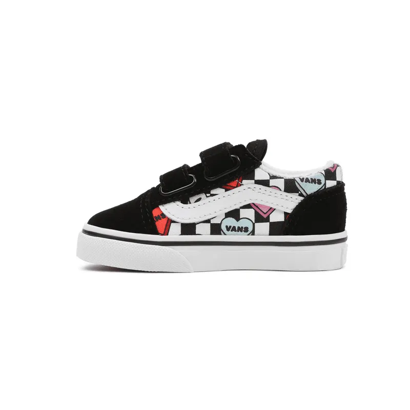VANS Candy Hearts Old Skool Velcro Zwart (VN000D3YABY)