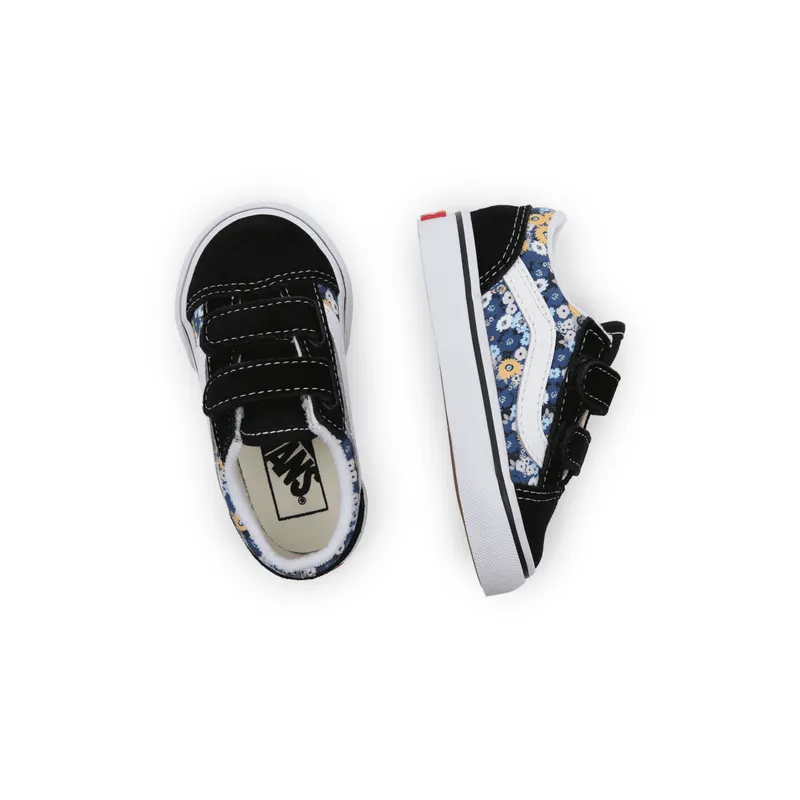 VANS Floral Old Skool Velcro Zwart (VN000D3YFF1)