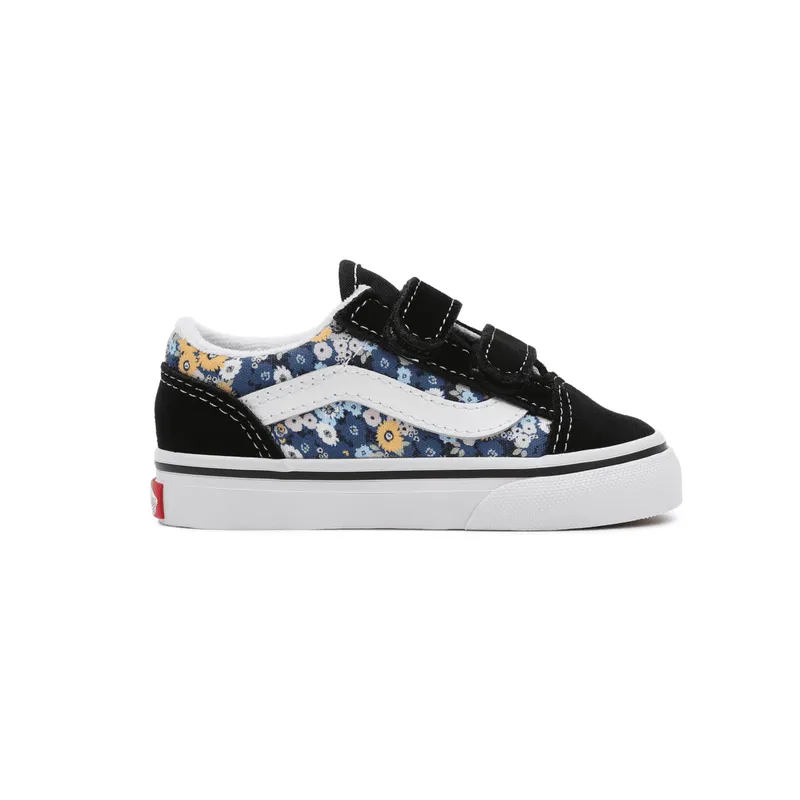 VANS Floral Old Skool Velcro Zwart (VN000D3YFF1)