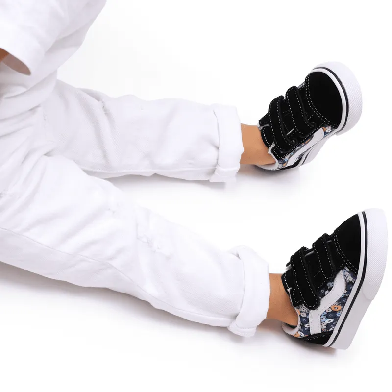 VANS Floral Old Skool Velcro Zwart (VN000D3YFF1)