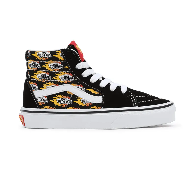 VANS Flame Logo Repeat Sk8-hi Kinderschoenen Zwart (VN000D5FAC4)