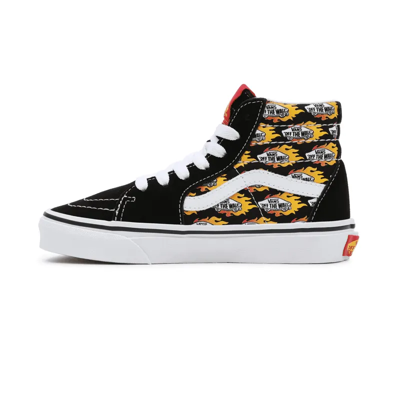 VANS Flame Logo Repeat Sk8-hi Kinderschoenen Zwart (VN000D5FAC4)