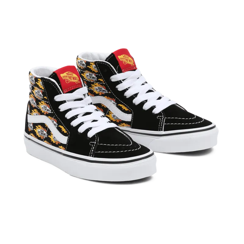 VANS Flame Logo Repeat Sk8-hi Kinderschoenen Zwart (VN000D5FAC4)