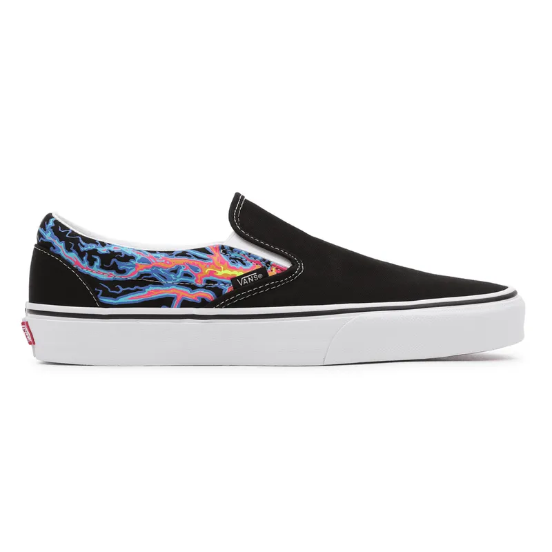 VANS Electric Flame Classic Slip-on Zwart (VN000XG8B03)