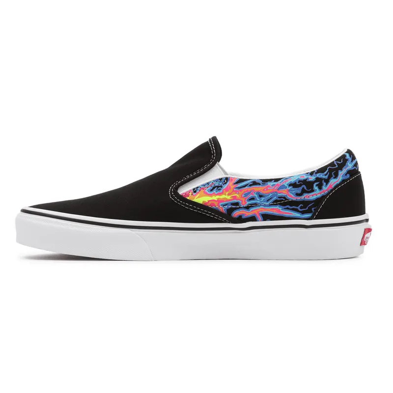 VANS Electric Flame Classic Slip-on Zwart (VN000XG8B03)